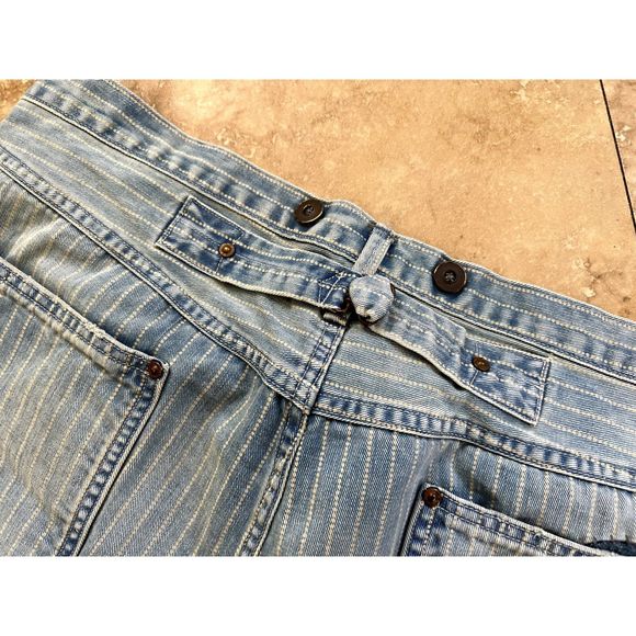 RRL - Ralph Lauren Double RL Indigo Striped Twill Pants - Picture 12 of 12